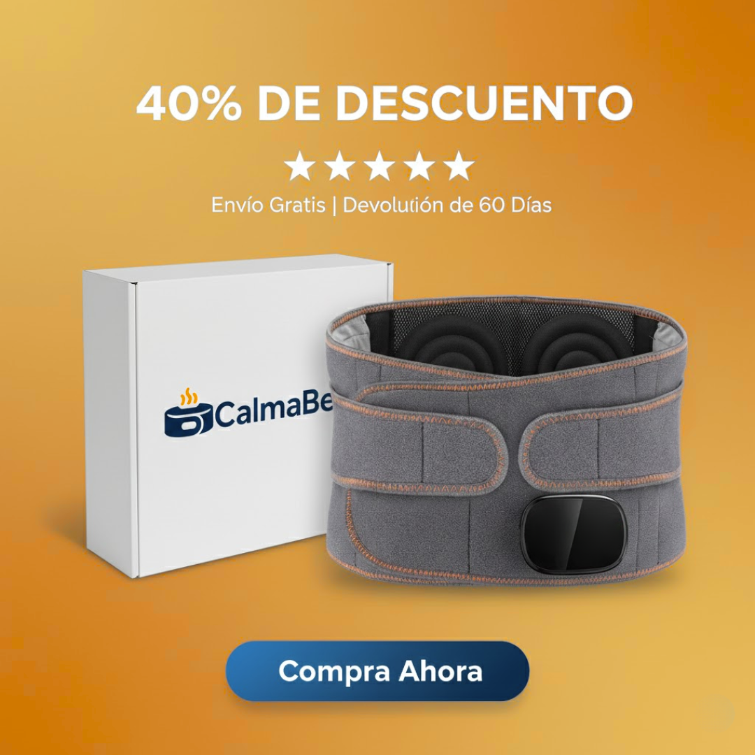 CalmaBelt™ Faja Térmica Recargable [Relajación para Tu Espalda]